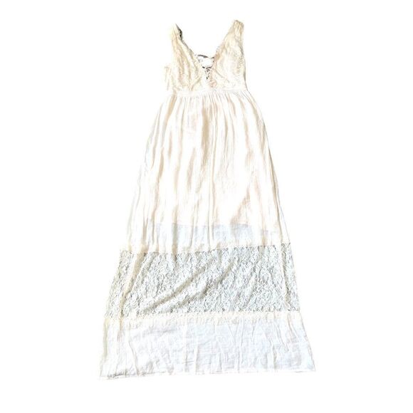 Forever 21 Lace Up Corset Style Maxi Dress in Blush - Picture 7 of 12